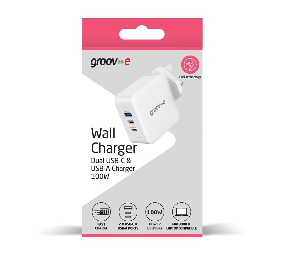 GROOV-E GVMA110WE65 100 W GaN USB Charger image number 3 of 3