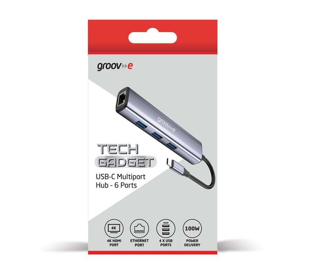 GROOV-E GVPC28SR 6-Port USB Type-C Hub image number 3 of 3