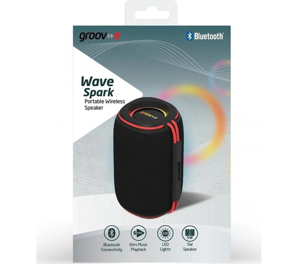 GROOV-E Wave Spark Portable Bluetooth Speaker - Black image number 3 of 4