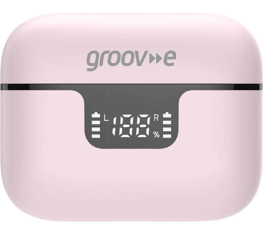 GROOV-E Storm Buds Wireless Bluetooth Noise-Cancelling Earbuds - Pink image number 7 of 7