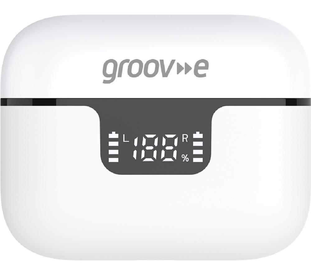 GROOV-E Storm Buds Wireless Bluetooth Noise-Cancelling Earbuds - White image number 7 of 7