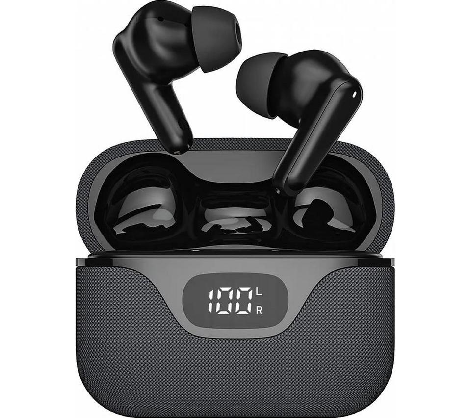 GROOV-E Flex Buds Wireless Bluetooth Noise-Cancelling Earbuds - Black
