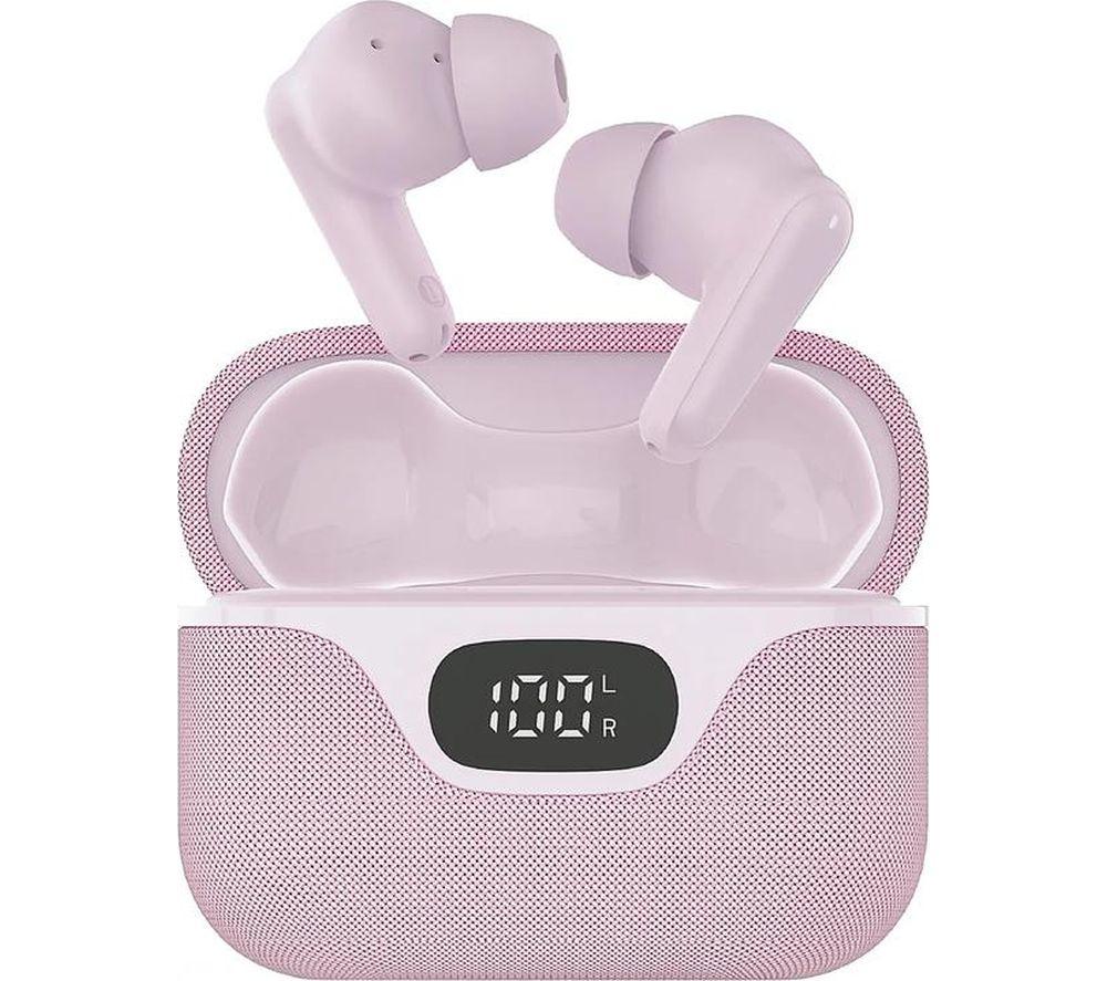 Groov-E Flex Buds Wireless Bluetooth Noise-Cancelling Earbuds - Pink, Pink
