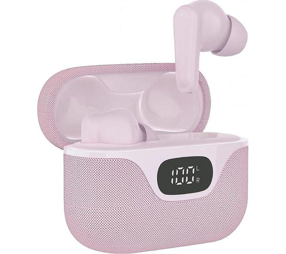 GROOV-E Flex Buds Wireless Bluetooth Noise-Cancelling Earbuds - Pink image number 2 of 6