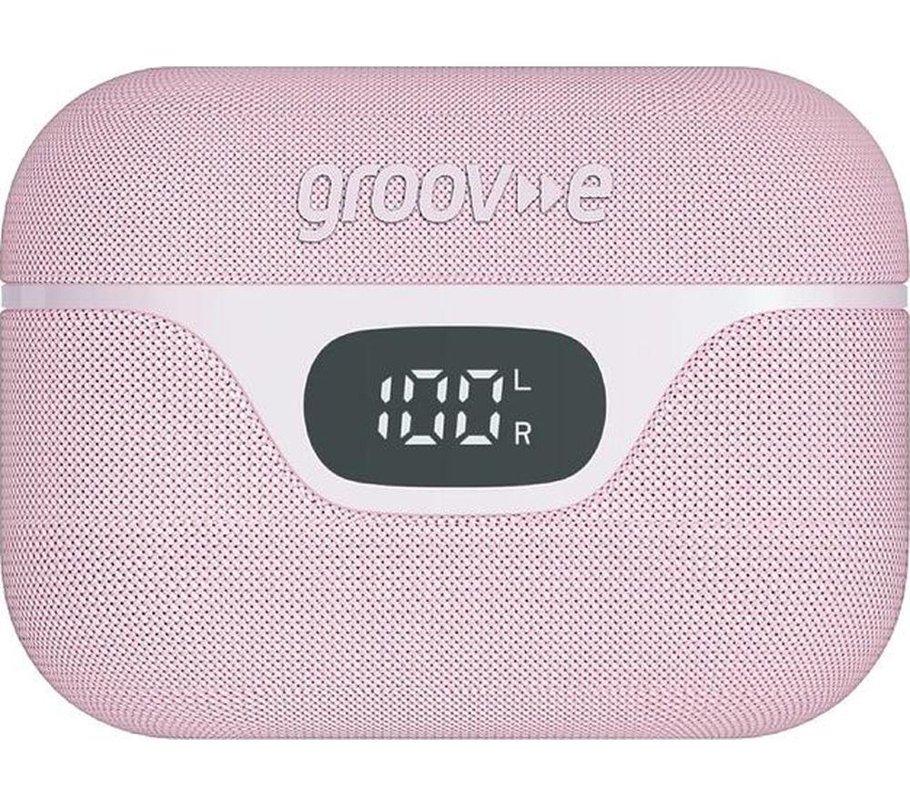 GROOV-E Flex Buds Wireless Bluetooth Noise-Cancelling Earbuds - Pink image number 3 of 6
