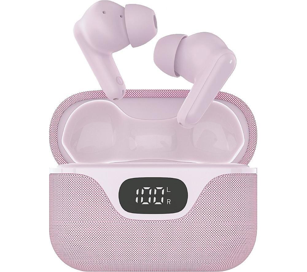 GROOV-E Flex Buds Wireless Bluetooth Noise-Cancelling Earbuds - Pink image number 5 of 6