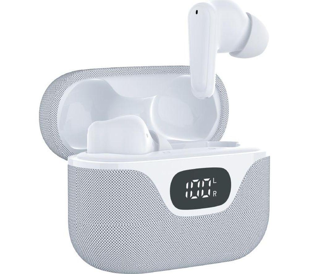 GROOV-E Flex Buds Wireless Bluetooth Noise-Cancelling Earbuds - White image number 2 of 6