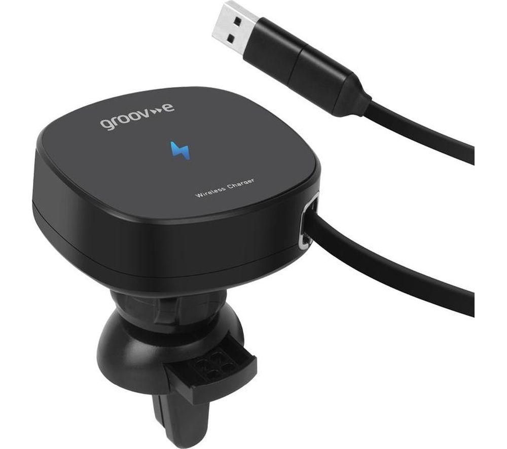 GROOV-E GVWM11BK MagSafe Compatible Wireless Car Vent Mount Charger image number 3 of 6