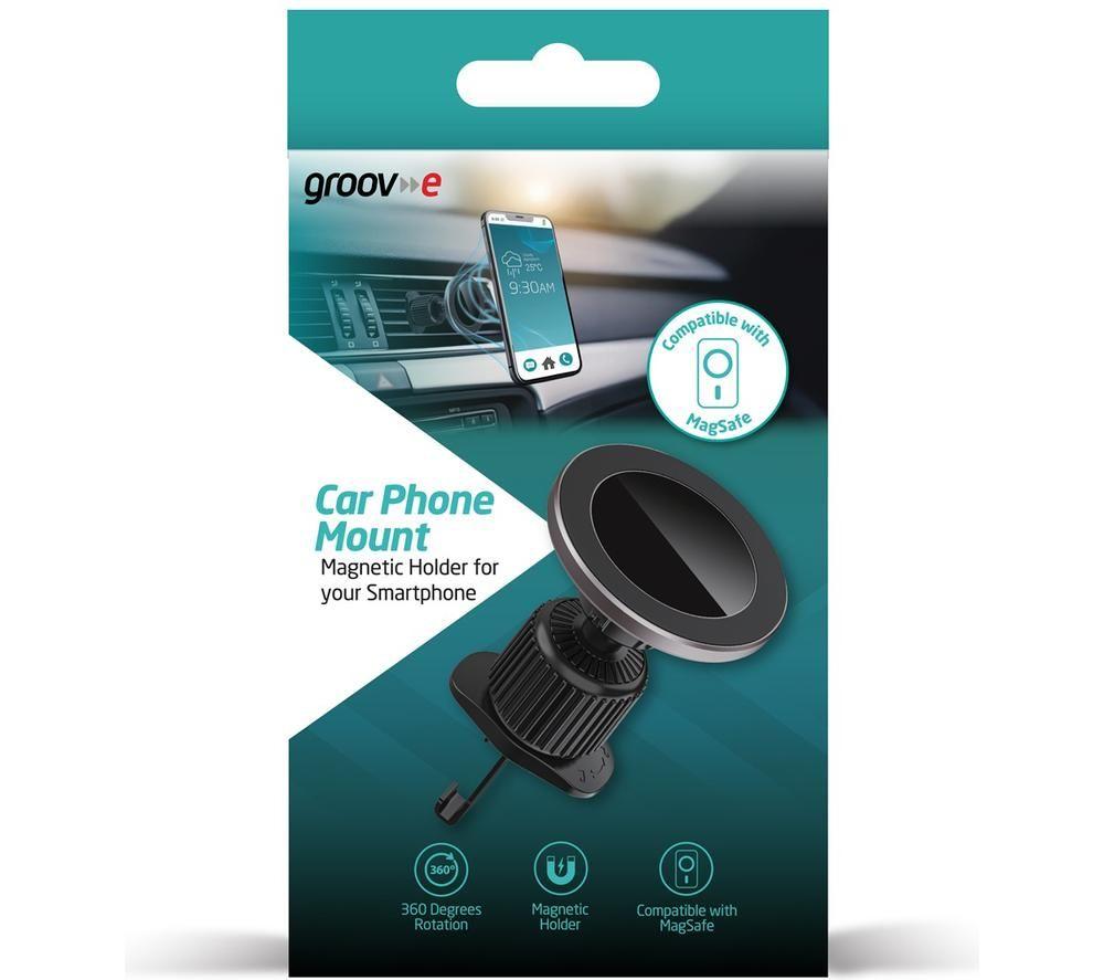 GROOV-E GVWM9BK Magnetic Car Vent Mount Phone Holder image number 3 of 3