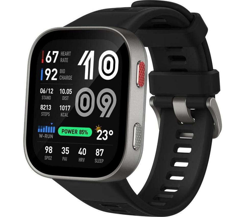 AMAZFIT Bip Max Smart Watch - Silver, Silicone Strap
