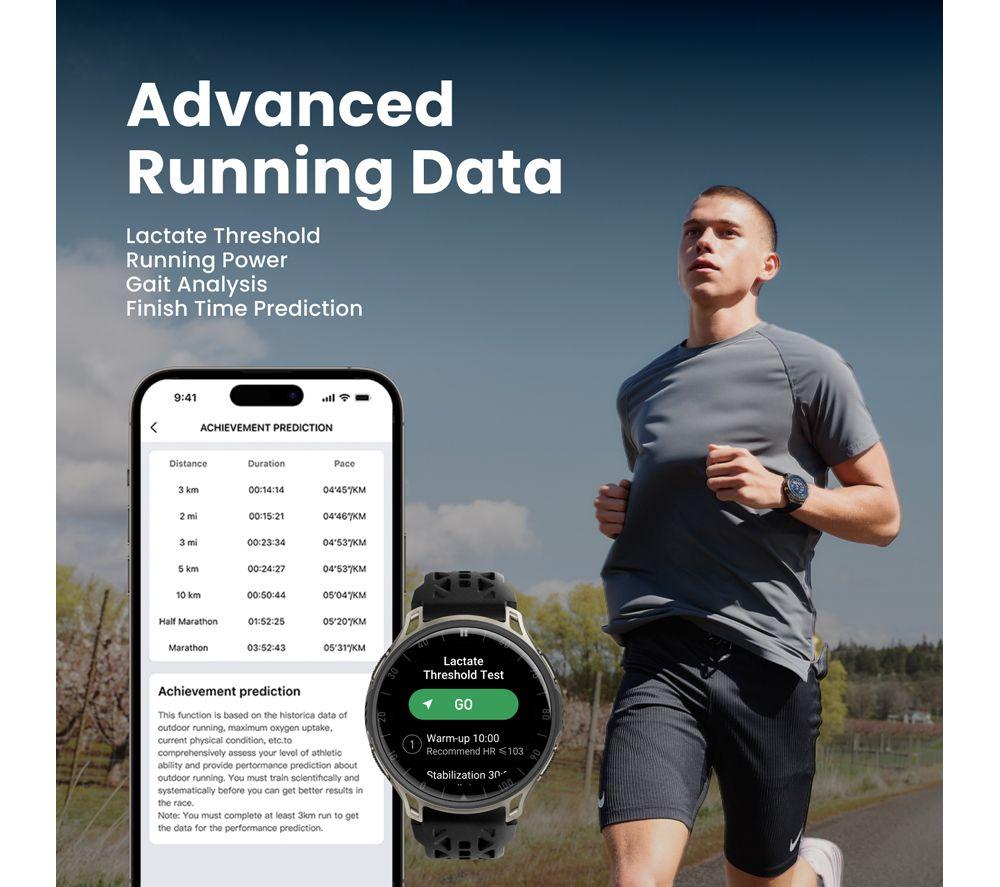 AMAZFIT Cheetah 2 Pro Smart Watch - Titanium, Silicone Strap, 48 mm image number 6 of 13