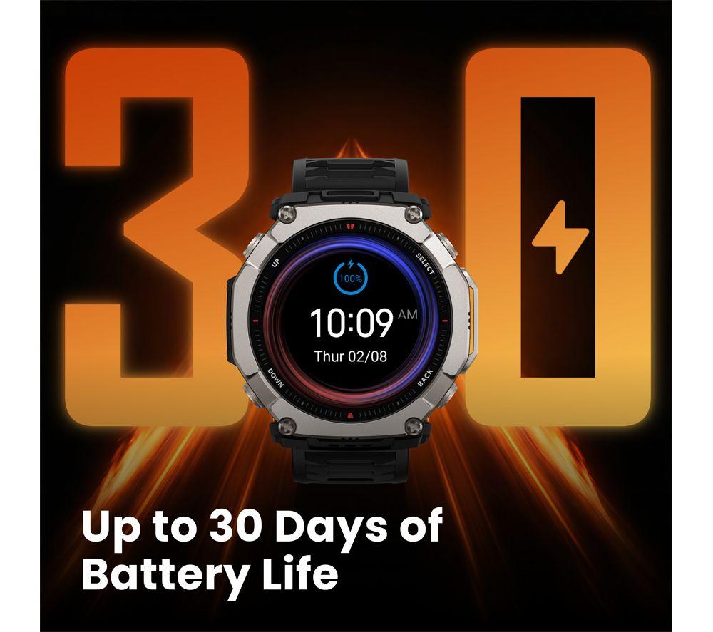 AMAZFIT T-Rex Ultra 2 Smart Watch - Black Magma image number 4 of 7