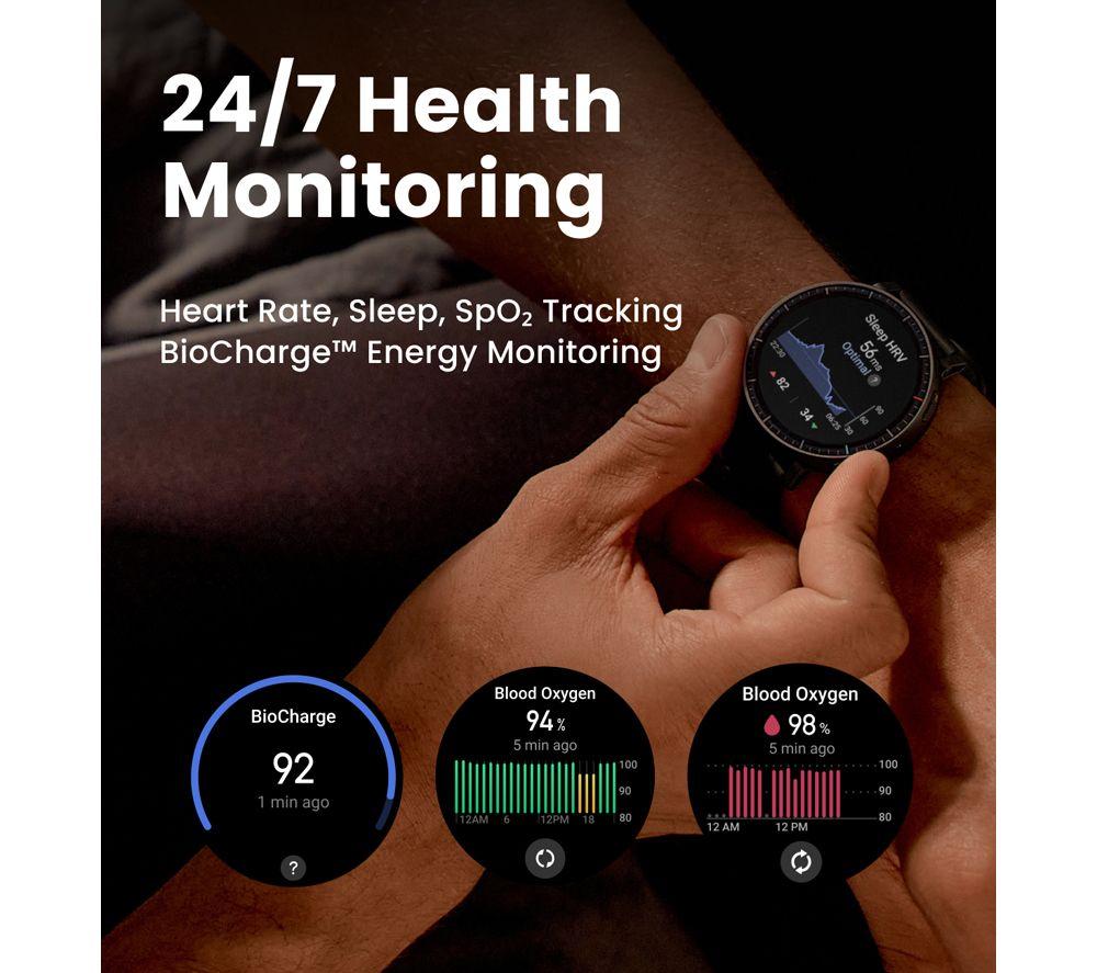 AMAZFIT Active Max Smart Watch - Black, Silicone Strap image number 3 of 7