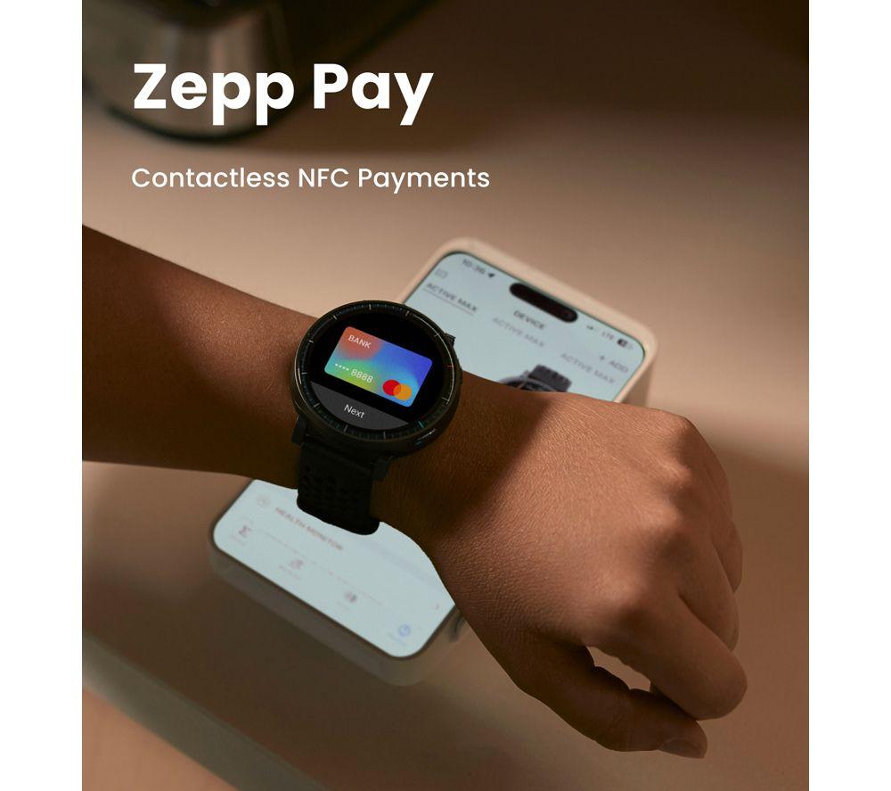 AMAZFIT Active Max Smart Watch - Black, Silicone Strap image number 5 of 7
