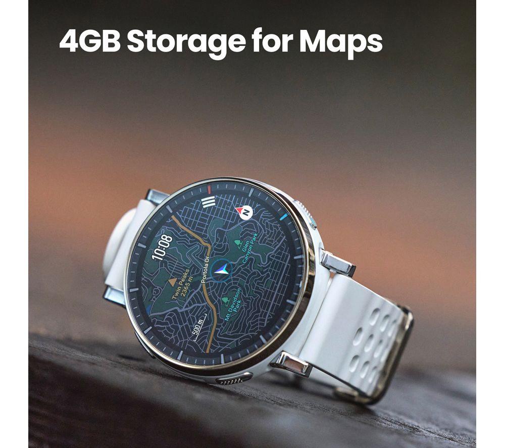 AMAZFIT Active 3 Premium Smart Watch - Apex Silver, Silicone Strap image number 3 of 9