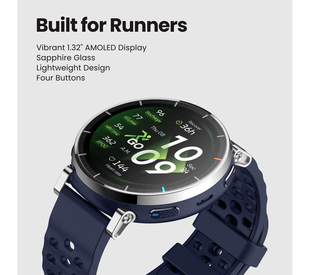 AMAZFIT Active 3 Premium Smart Watch - Apex Silver, Silicone Strap image number 5 of 9