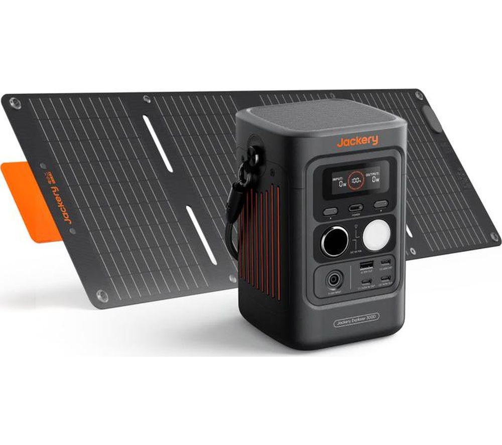 JACKERY Explorer 300D Portable Power Station with 40 W Mini Solar Panel image number 2 of 7