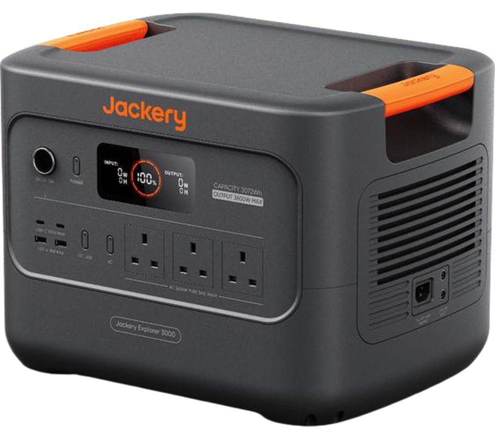 Jackery Explorer 3000 V2 Portable Power Station, Orange,Black