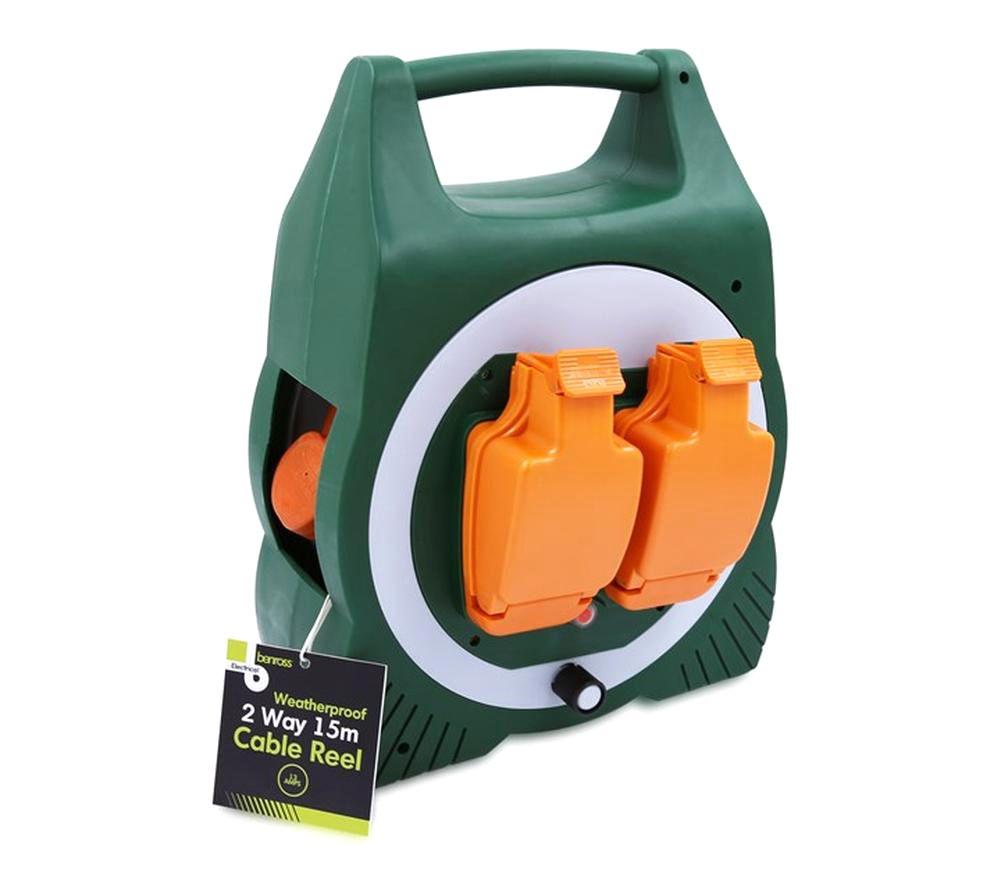 BENROSS 2-Socket Extension Cable Reel - 15 m image number 5 of 5