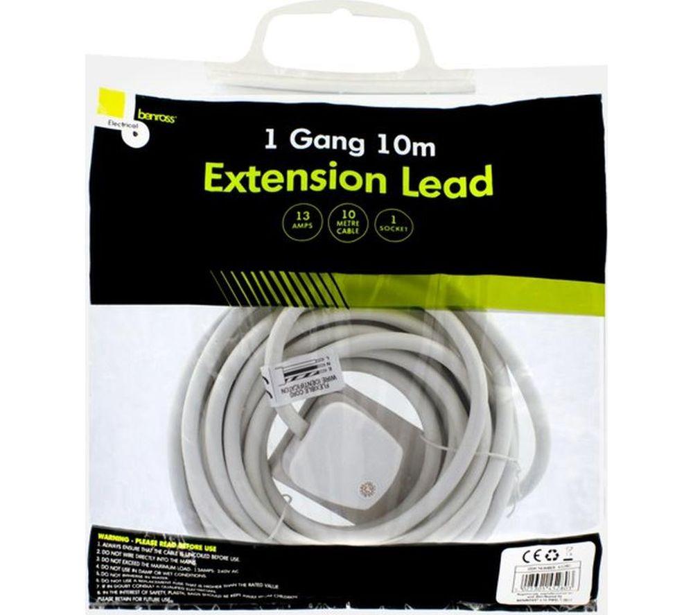 BENROSS 45280 Extension Lead - 10 m, White image number 4 of 4