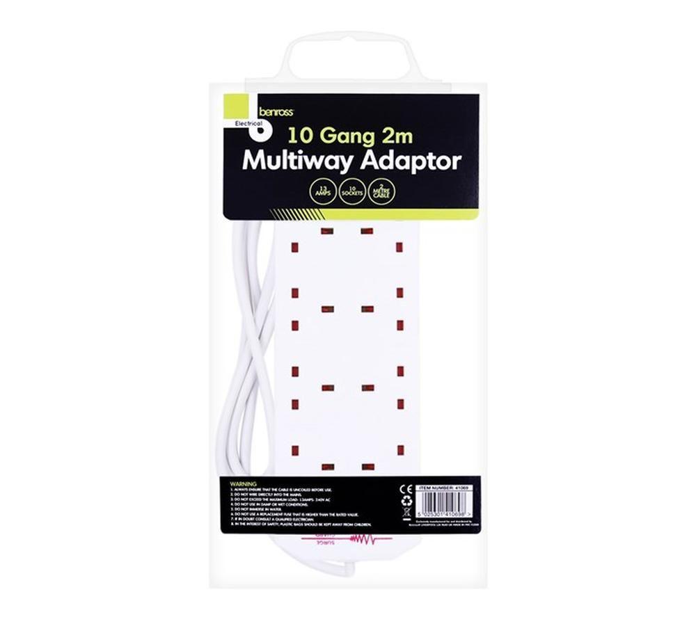 BENROSS Surge Protected 10-Socket Extension Lead - 2 m image number 3 of 5