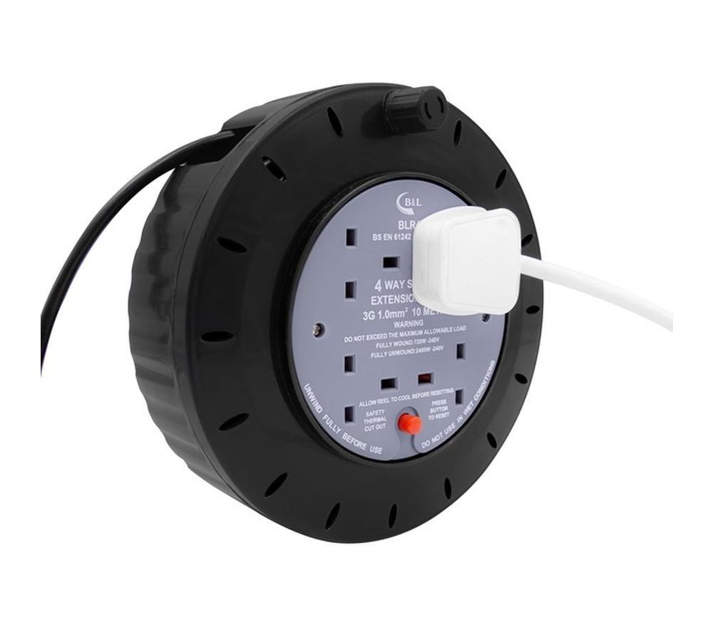 BENROSS 48270 4-Socket Extension Cable Reel - 10 m image number 3 of 5