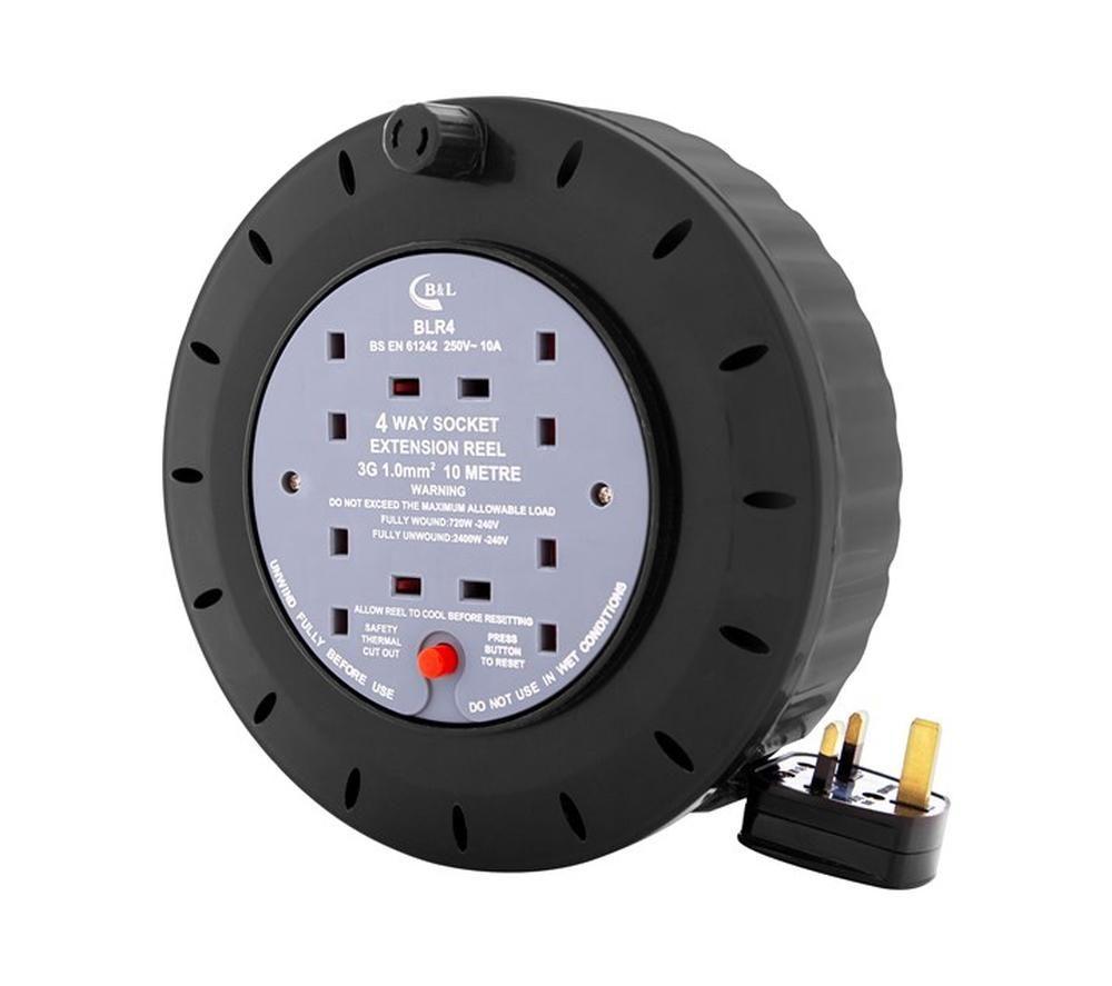 BENROSS 48270 4-Socket Extension Cable Reel - 10 m image number 5 of 5