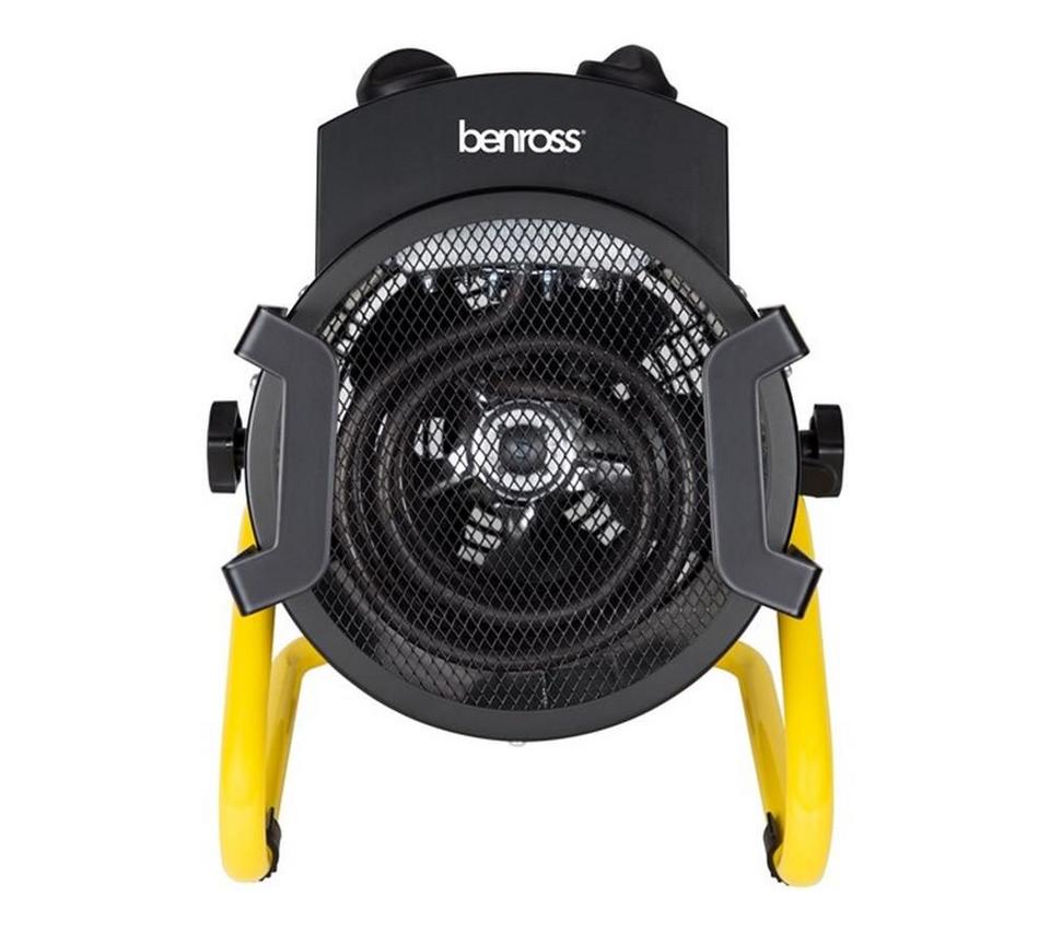 BENROSS Hot & Cool Fan Heater - Black & Yellow