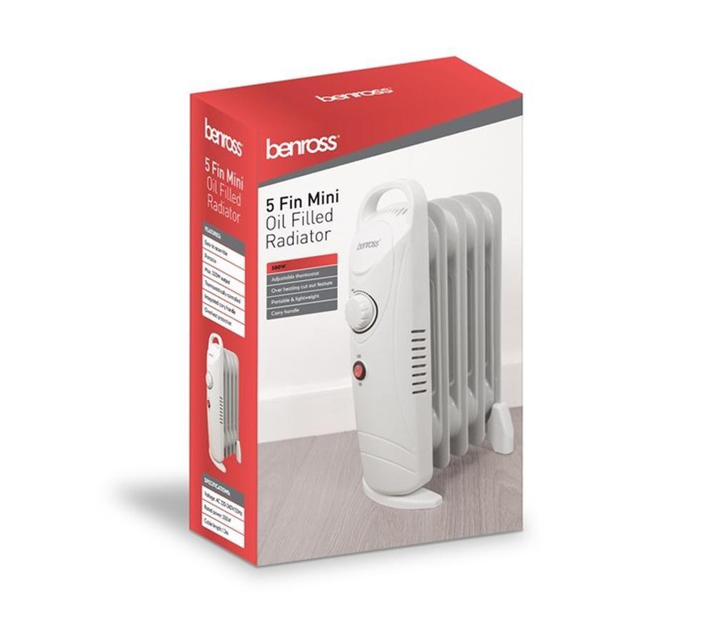 BENROSS Portable Oil-Filled Radiator - White image number 6 of 12