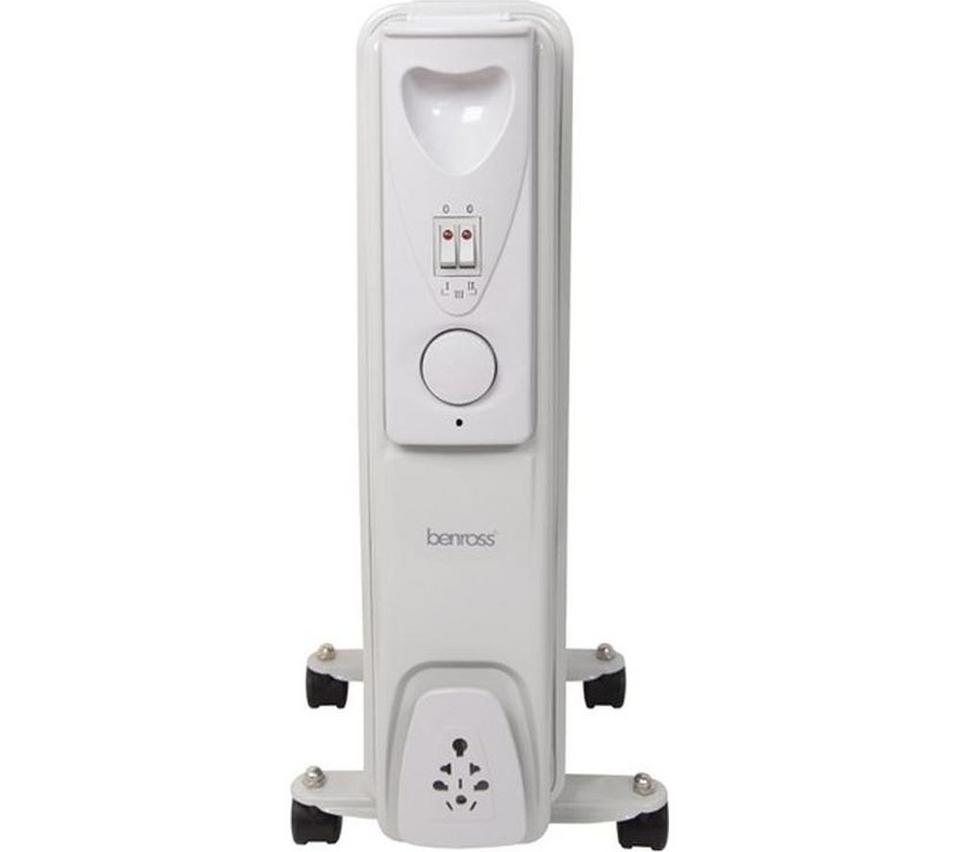 BENROSS Portable Oil-Filled Radiator - White