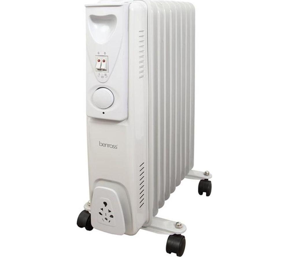 BENROSS Portable Oil-Filled Radiator - White image number 3 of 5