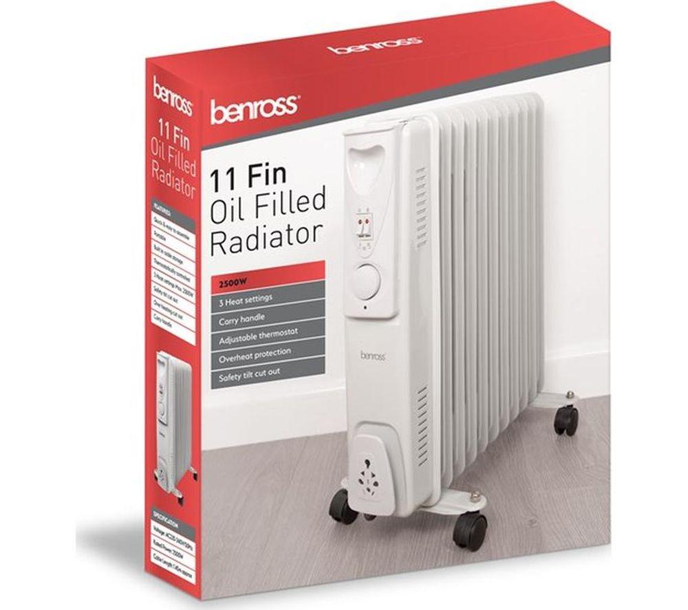 BENROSS Portable Oil-Filled Radiator - White image number 3 of 3