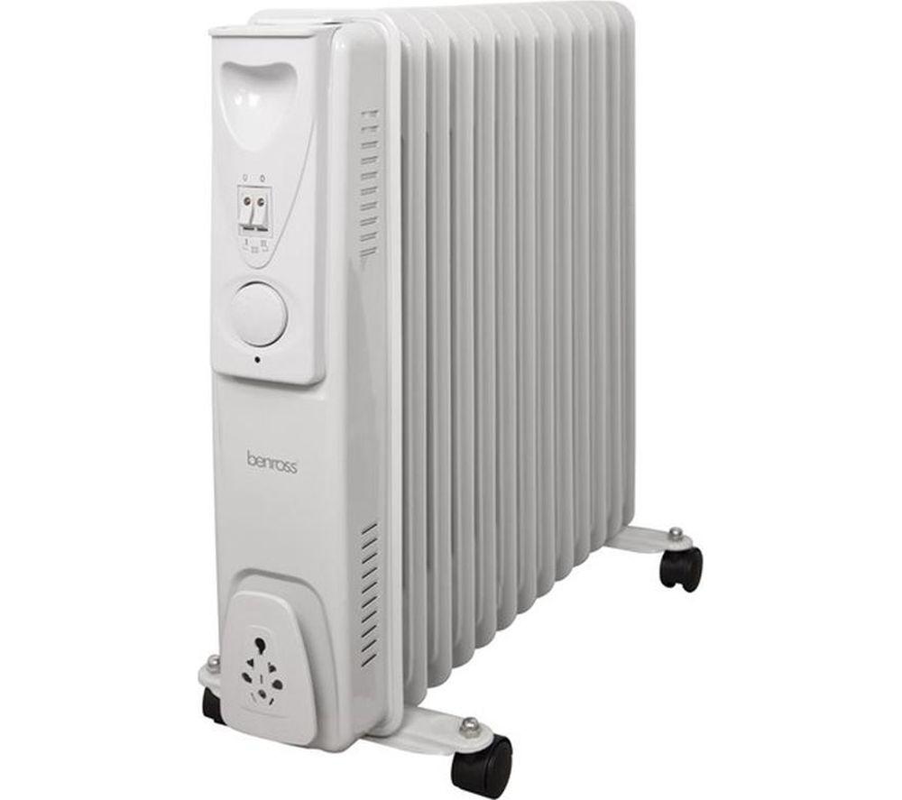 BENROSS Portable Oil-Filled Radiator - White image number 3 of 5