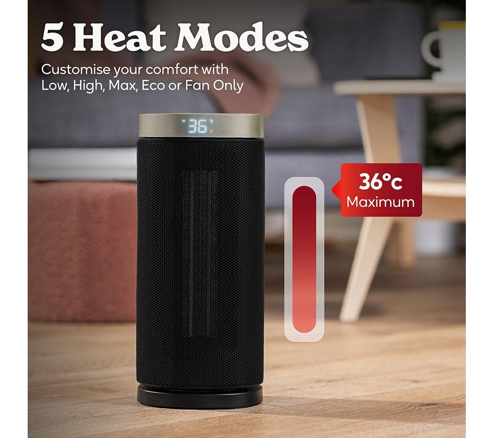 RUSSELL HOBBS RHCTH2001G-SMT Ceramic Fan Heater - Black & Gold image number 6 of 14