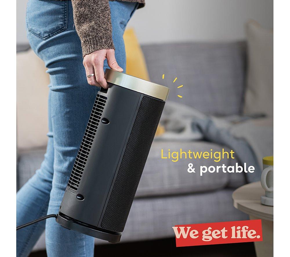 RUSSELL HOBBS RHCTH2001G-SMT Ceramic Fan Heater - Black & Gold image number 9 of 14
