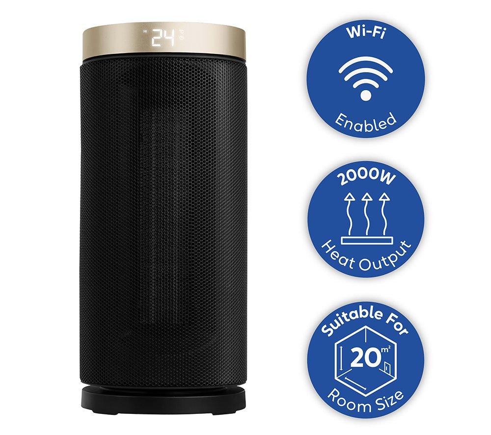 RUSSELL HOBBS RHCTH2001G-SMT Ceramic Fan Heater - Black & Gold image number 11 of 14