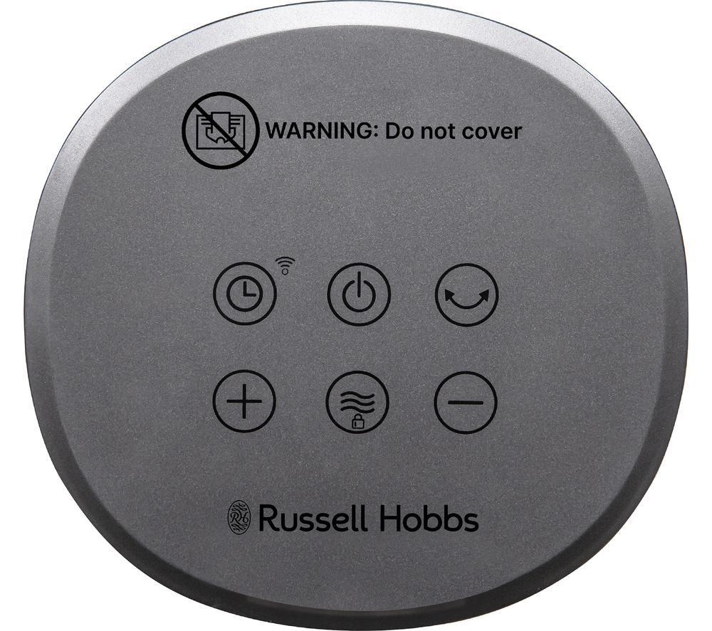 RUSSELL HOBBS RHCTH2001S-SMT Smart Ceramic Fan Heater - Black & Silver image number 6 of 6