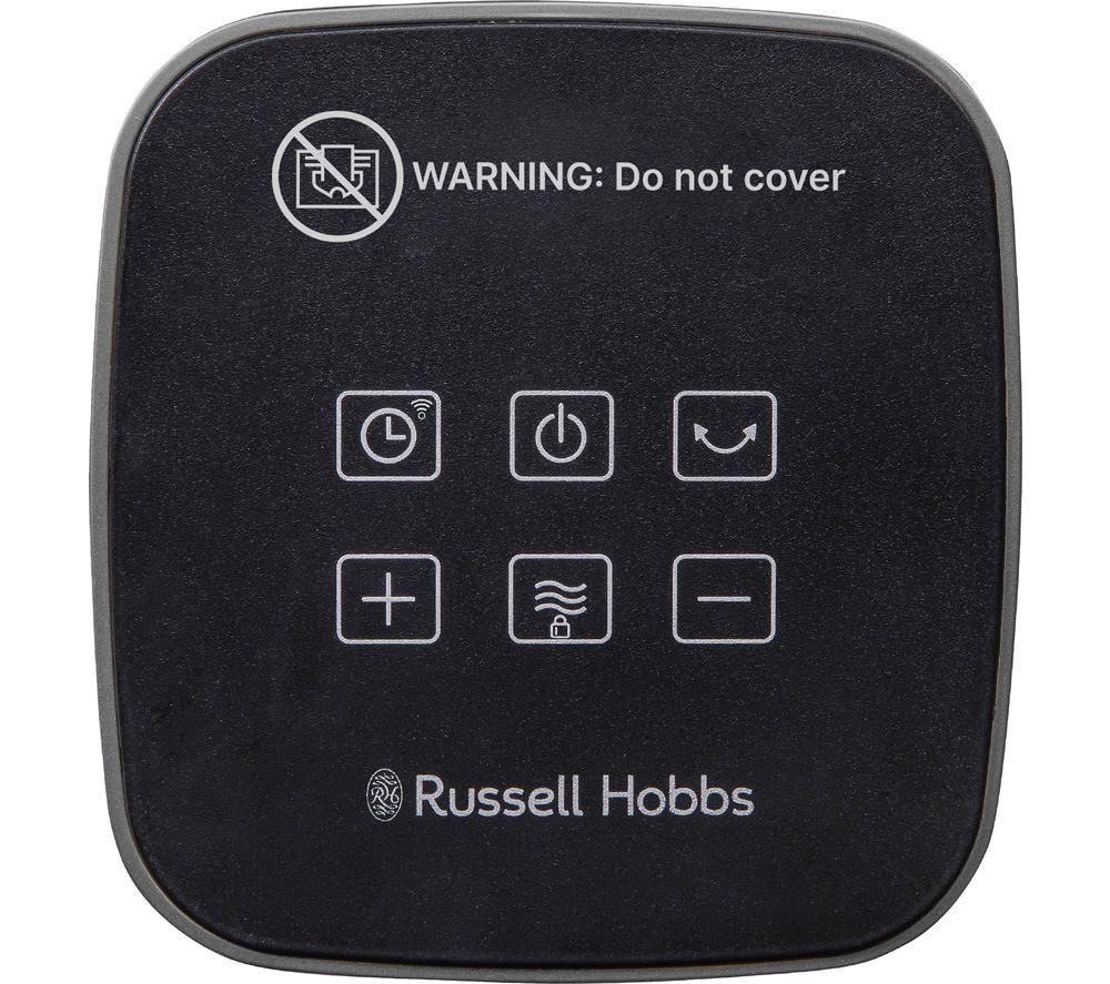 RUSSELL HOBBS RHCTH2002S-SMT Smart Ceramic Fan Heater - Black & Silver image number 6 of 6