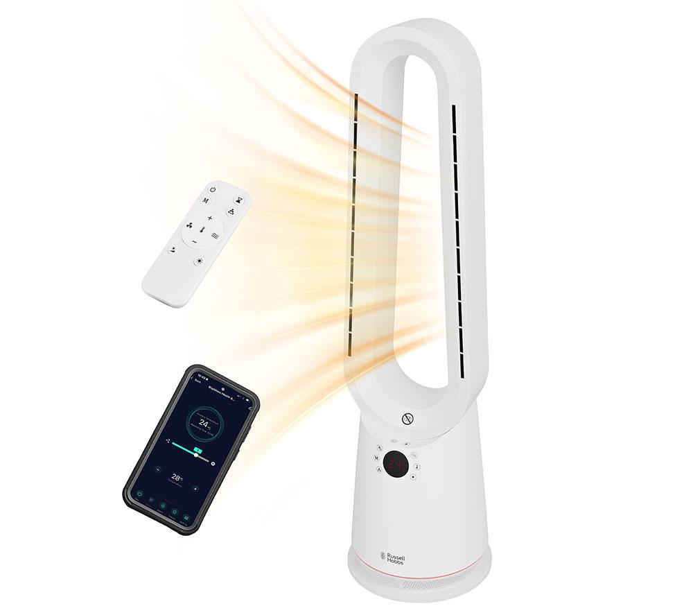 RUSSELL HOBBS RHBHC2030W-SMT Bladeless Fan Heater - White image number 2 of 5
