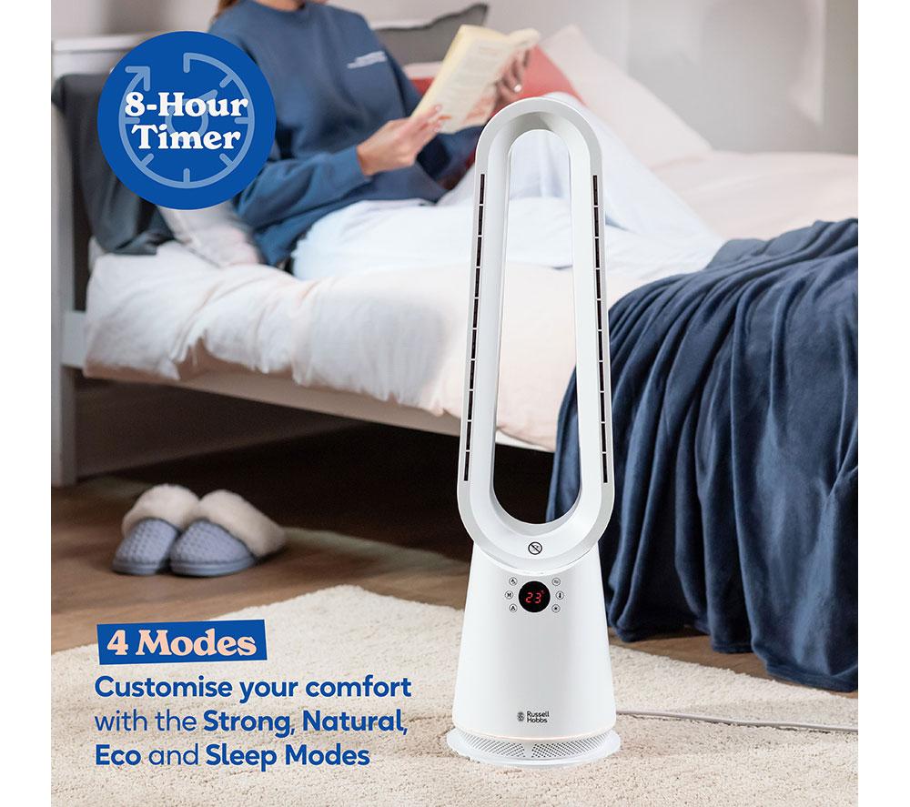 RUSSELL HOBBS RHBHC2030W-SMT Bladeless Fan Heater - White image number 7 of 13