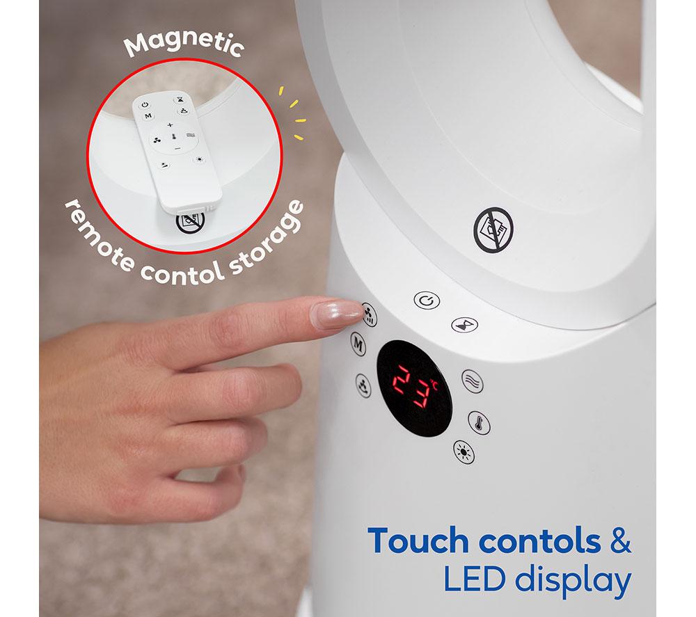 RUSSELL HOBBS RHBHC2030W-SMT Bladeless Fan Heater - White image number 8 of 13