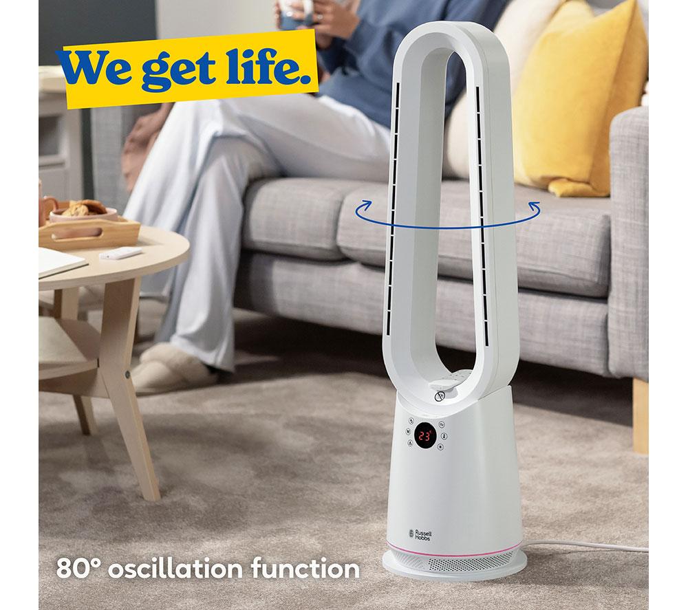 RUSSELL HOBBS RHBHC2030W-SMT Bladeless Fan Heater - White image number 9 of 13