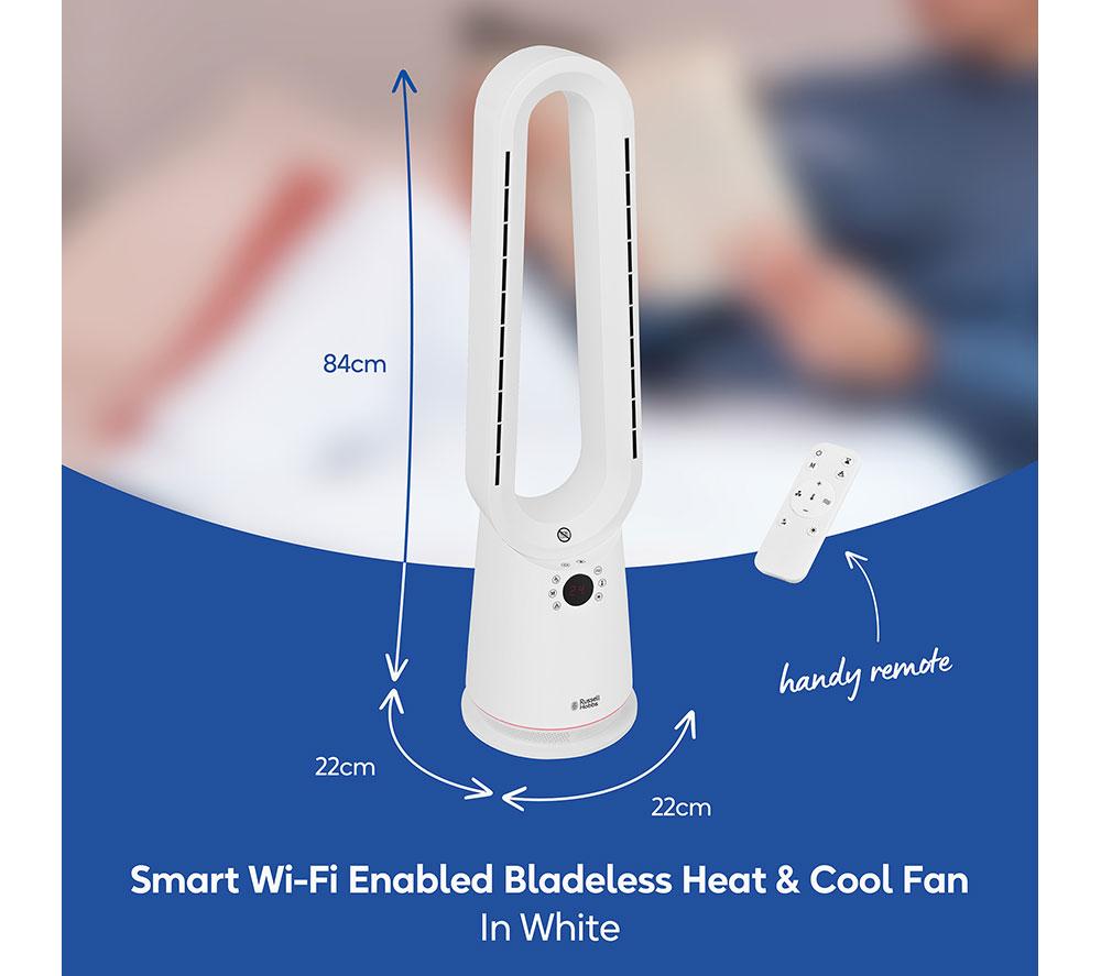 RUSSELL HOBBS RHBHC2030W-SMT Bladeless Fan Heater - White image number 10 of 13