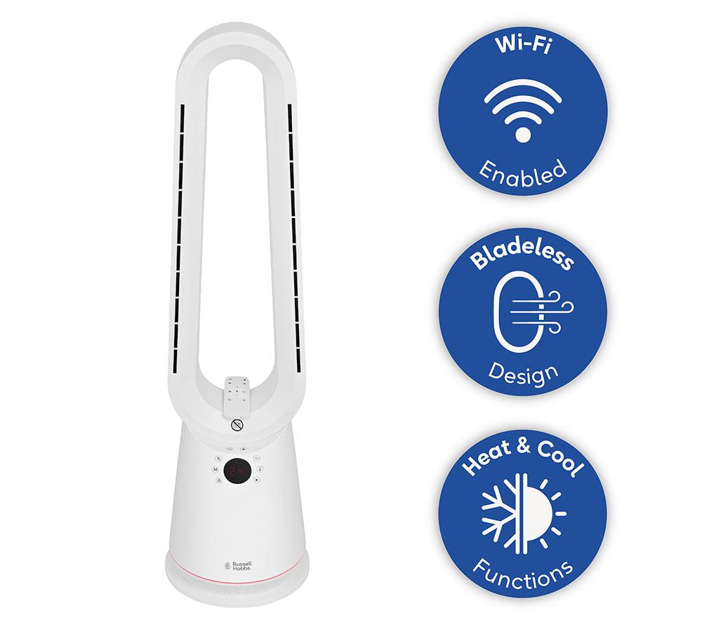 RUSSELL HOBBS RHBHC2030W-SMT Bladeless Fan Heater - White image number 12 of 13