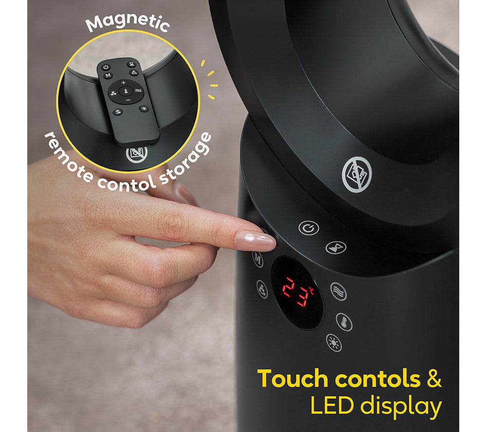 RUSSELL HOBBS RHBHC2030B-SMT Bladeless Fan Heater - Black image number 7 of 13