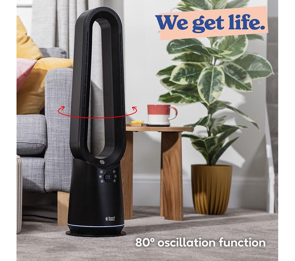 RUSSELL HOBBS RHBHC2030B-SMT Bladeless Fan Heater - Black image number 8 of 13