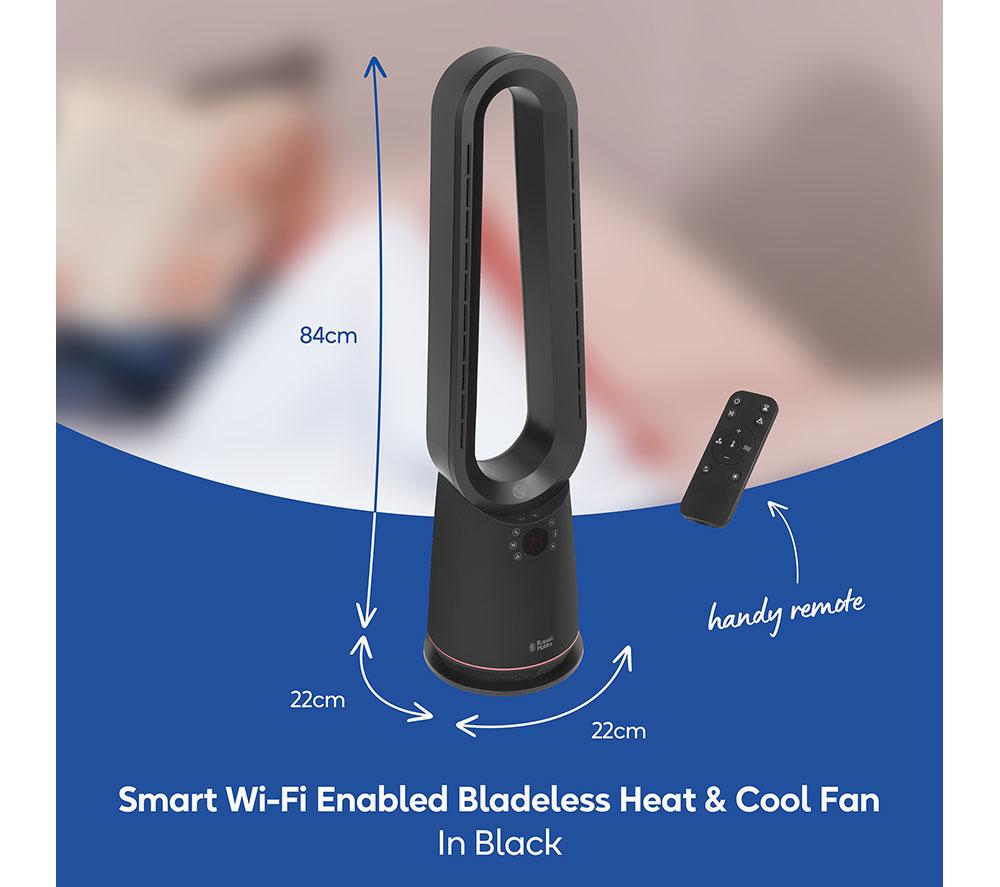 RUSSELL HOBBS RHBHC2030B-SMT Bladeless Fan Heater - Black image number 9 of 13