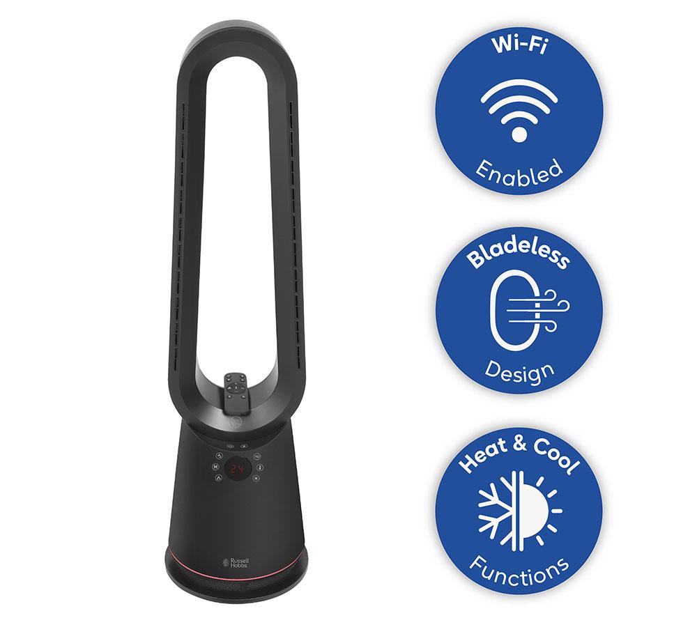 RUSSELL HOBBS RHBHC2030B-SMT Bladeless Fan Heater - Black image number 11 of 13