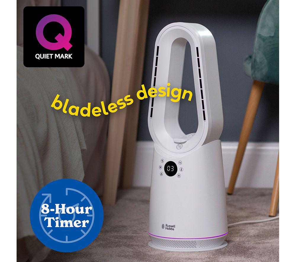 RUSSELL HOBBS RHCBLDL3IN1 Bladeless Fan Heater - White image number 3 of 15