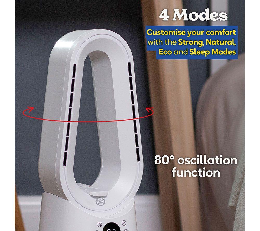 RUSSELL HOBBS RHCBLDL3IN1 Bladeless Fan Heater - White image number 8 of 15